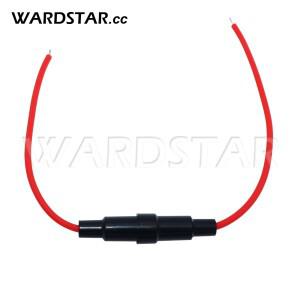 5개 5x20 6x30 mm 인라인 유리관 퓨즈 홀더 나사형 케이스 22 AWG 와이어 지원 250V