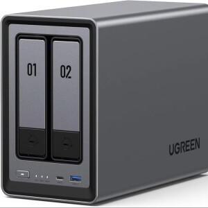 UGREEN NASync DXP2800 2베이 데스크탑 인텔 N100 쿼드코어 CPU 네트워크 연결 저장소(디스크 미포함)