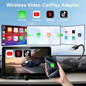 OEM 유선 카플레이 자동차용 Netflix/YouTube/TikTok/Google 포함된 무선 비디오 어댑터
