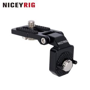 NICEYRIG 직각 브래킷 ARRI 스레드용 미니 소형 L자형 장착 플레이트 180도 조정 비디오 액세서리 확장 마