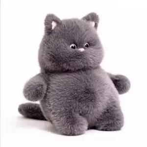 패션 35cm 큰 Chubb 회색 고양이 플러시 크리 에이 티브 박제 동물 베개 귀여운 슈퍼 부드러운 인형
