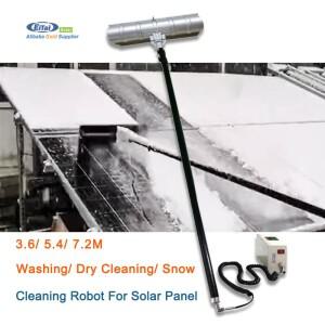 자동 소형 태양광 패널 청소 로봇 기계 12V 저전압 3600mm 컴팩트 디자인 건식 워터 눈