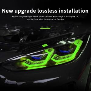 BMW 호환 M3 M4 G80 G82 레이저 헤드라이트 업그레이드 세트 RGB DRL 앱 제어 LED 모듈 G22 G23 G26  완벽
