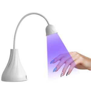 스몰쉬 LED UV 네일 램프 젤 플래시 경화용 미니 라이트 60초 타이머가 장착된 18W 충전식 라이트 드라이어 홈 DIY 매니큐어용 네일용 패스트 큐어링 구즈넥 램프