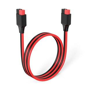 ELFCULB 45A 커넥터 확장 케이블 앤더슨 10AWG 2FT와 호환 | 배터리 시스템 RV 및 전력 장비를 위한 좌초된 주석 구리선이 있는 케이블.