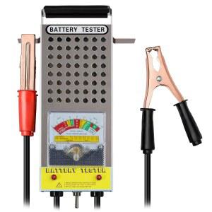자동차 배터리 테스터 - 상태 및 용량 감지를 위한 12V 100A/6V 50A 부하 테스터 자동차 RV 오토바이 ATV 보트용 전압계 악어 클립 포함