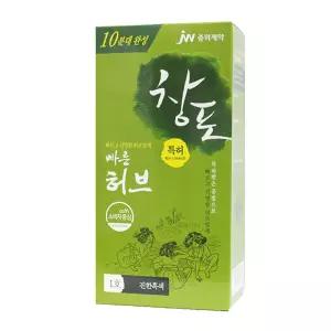 [정품] 중외 창포 빠른허브 염색약 진한흑색 1호