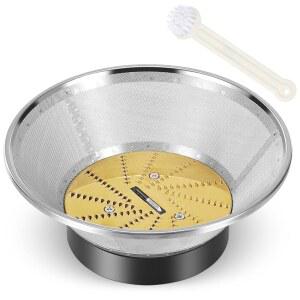 Juicer 교체 부품 메시 필터 바스켓 브레빌 BJE530BSS와 BJE510XL BJE430SIL 디스크 BJE410 블레이드 티타늄 분수 코팅 주스 모델 포함 호환