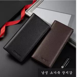 남성 반야누 리얼 가죽 슬림 장지갑 N997-슬립형 소가죽 남성 카드 장 지갑