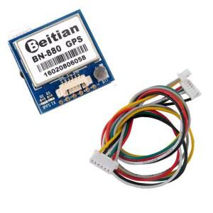 Geekstory BN880 GPS 모듈 U8 플래시 안테나 액티브 나침반 네비게이션 지원 자동차 Glonass 라즈베 HMC5883L Beidou Arduino