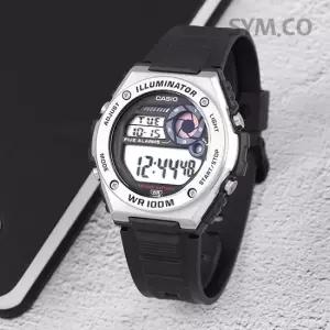 카시오 MWD-100H-1A 다이버 스포츠 방수 디지털 남자 우레탄 시계 e16