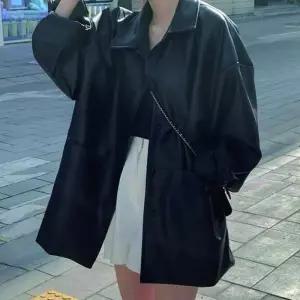[키린][키린] 여자 깔끔 오버핏 라이더 카라 레더 자켓 (11845900A)