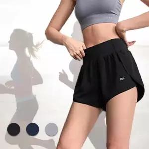 쿨 3부 돌핀 숏팬츠 하이 트레이닝 필라테스복 여성 여자밴딩 웨스트 반바지 운동복