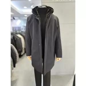 바쏘옴므 세이브존03 바쏘옴므 25F/W 블랙 후드 위즐FUR SIBERIAN 구스 롱 점퍼 WSATZ4UA54A (43389516)