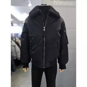 바쏘옴므 세이브존03 바쏘옴므 남성 겨울 블랙 덕 배색카라 항공점퍼 WSATZ4UA61A (43389411)