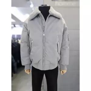 바쏘옴므 세이브존03 바쏘옴므 남자 겨울 덕 그레이 배색카라 항공점퍼 WSATZ4UA62A (43389420)