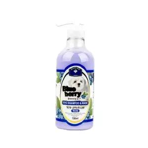 벨버드 강아지샴푸 샴푸n린스겸용 750ml 백모견용 블루베리향