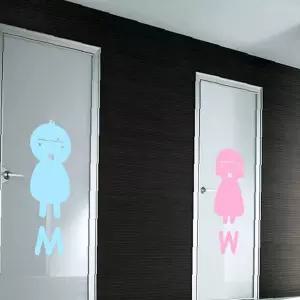 MW남자여자 화장실남녀 셀프인테리어 자연그래픽스티커 WBWG158 그래픽스티커 (대형)