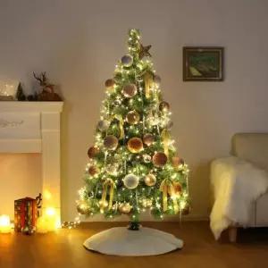 포함 트리 그레이스 솔잎 풀세트 전구 Tree 뉴리얼 눈꽃 Christmas 150cm
