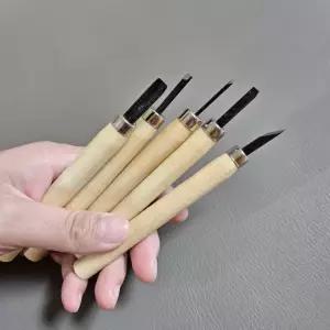 목공용 조각칼 5종세트 지우개 도장 만들기