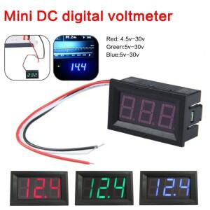 DC4.5V-30V 방수 디지털 전압계 자동차 보트 오토바이 0.56 인치 LED 디스플레이 볼트 측정기 미니 테스터