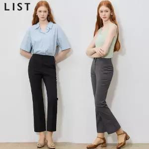 [리스트(LIST)] 미니멀 세미 부츠컷 팬츠 (택가격: 158000원)