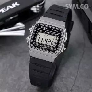 카시오 F-91WM-1B 경량 슬림 군인 군용 전자 스포츠 남자 우레탄 시계 e16