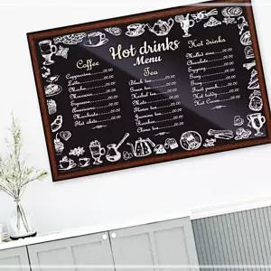 IKWC4A2F7 블랙보드 대형 60x90cm 자석부착 원목 우드프레임 보드판 흑칠판 메뉴