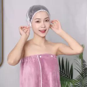 비닐 샤워캡 DD-10221 일회용 헤어캡 100매 위생모자