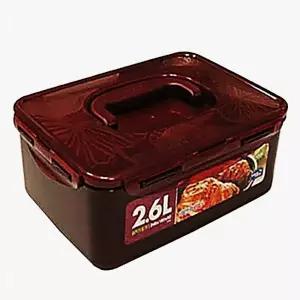 학교 관공서 반찬통 찬통 냉장고찬통 용기 사각 락앤락 김치통 김장 2.6L 사각밀페 냉장고 밀폐 보관통