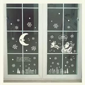 크리스마스 겨울X-MAS 스티커 밤하늘산타 FDX-2101
