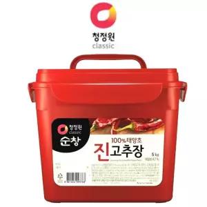 청정원 햇살담은 고추장 태양초 찰 5k 순창 진 해찬들