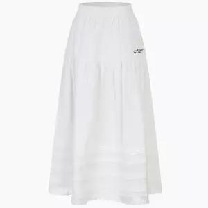 [에고이스트] [BLUE LABEL] 핀턱레이스 밴딩 티어드 스커트 ES2OSK02
