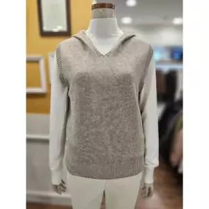 BCBG 세이브존01 비바 홀가 후드 베스트 니트 B5D9K5711 (45037762)