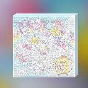 산리오 블루밍 (캔버스) 보석십자수 25x25