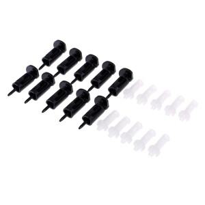 10Pcs 775 CPU 방열판 장착 클립 컴퓨터 하드웨어 액세서리 용 플라스틱 푸시 스크류 냉각 팬 마운트 핀