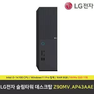 LG전자 데스크탑 PC Z90MV.AP43AAE 컴퓨터 / RAM 8GB / NVMe SSD 1TB