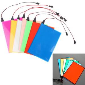 LED 발광 패널 백라이트  전기 El DC12V 인버터 포함  15x13.5cm