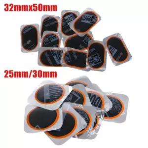 25mm 사이클링 자전거 수리 수정 키트 플랫 고무 타이어 패치