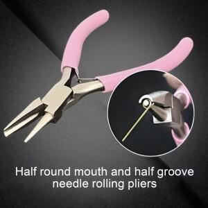 바늘 권취 펜치, 곡선 소형 DIY 5인치 미니 와이어 보석 제작 도구