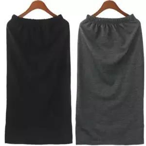 출근룩 옆트임 롱 면 치마 일자 스커트 여자 활동성 H라인