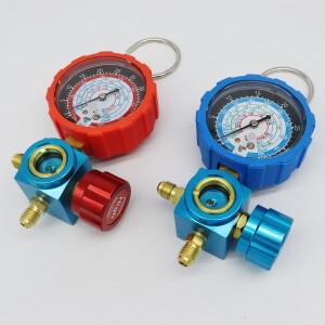 냉매 매니폴드 게이지 압력계 밸브 에어컨 도구  R12  800  500PSI