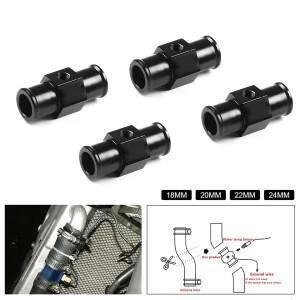 범용 블랙 16MM 20MM 바이크 오토바이 수온 게이지 라디에이터 온도 센서 조인트 파이프 호스 어댑터