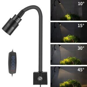 수족관무드등 초슬림 LED 수족관 조명 USB 5V 클립형 재배등 방수 램프 수생 3W 식물 어항용