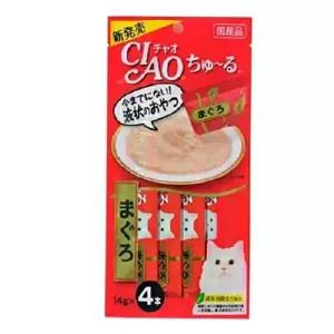 [하프클럽/셀럽하우스]고양이 츄르 챠오 츄루 참치 14gx4p 스틱 간식