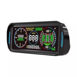 차량용 GPS 속도계 HUD 디스플레이 F6 인텔리전트 6.8인치 IPS LCD 화면 MPH/KM/H 자동 밝기 속도 알람