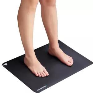 접지 우물 - 15피트 코드 50 000옴 저항기 탄소층이 있는 발용 매트 작업 수면 편안함 웰빙 지원용