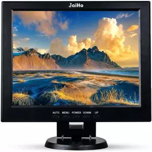 JaiHo 12인치 4 3 모니터 800x600 무이미지 스트레치 CCTV 화면 금속 하우징 BNC HDMI VGA AV USB 입력