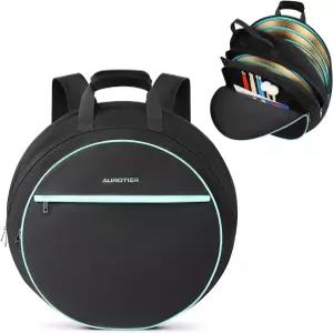 AUROTIER 22인치 심벌백 두꺼운 패딩 칸막이가 있는 방수 케이스 백팩 및 드럼 액세서리용 휴대용 손잡이