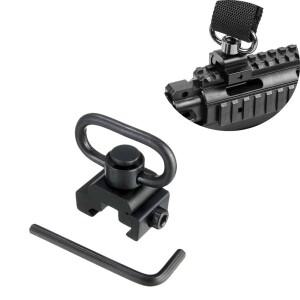 퀵디테치 슬링 스위블 마운트 어댑터 1.25인치 QD 라이플 스트랩 링 부착물 20mm 피카티니 레일 사냥용 총
